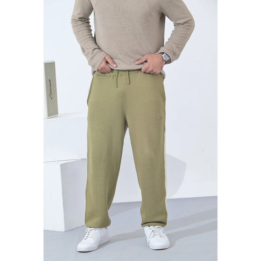 100% Supima Cotton Men Sweatpant Olive Green