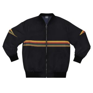 13th Doctor Rainbow Stripe Bomber Jacket (V1)
