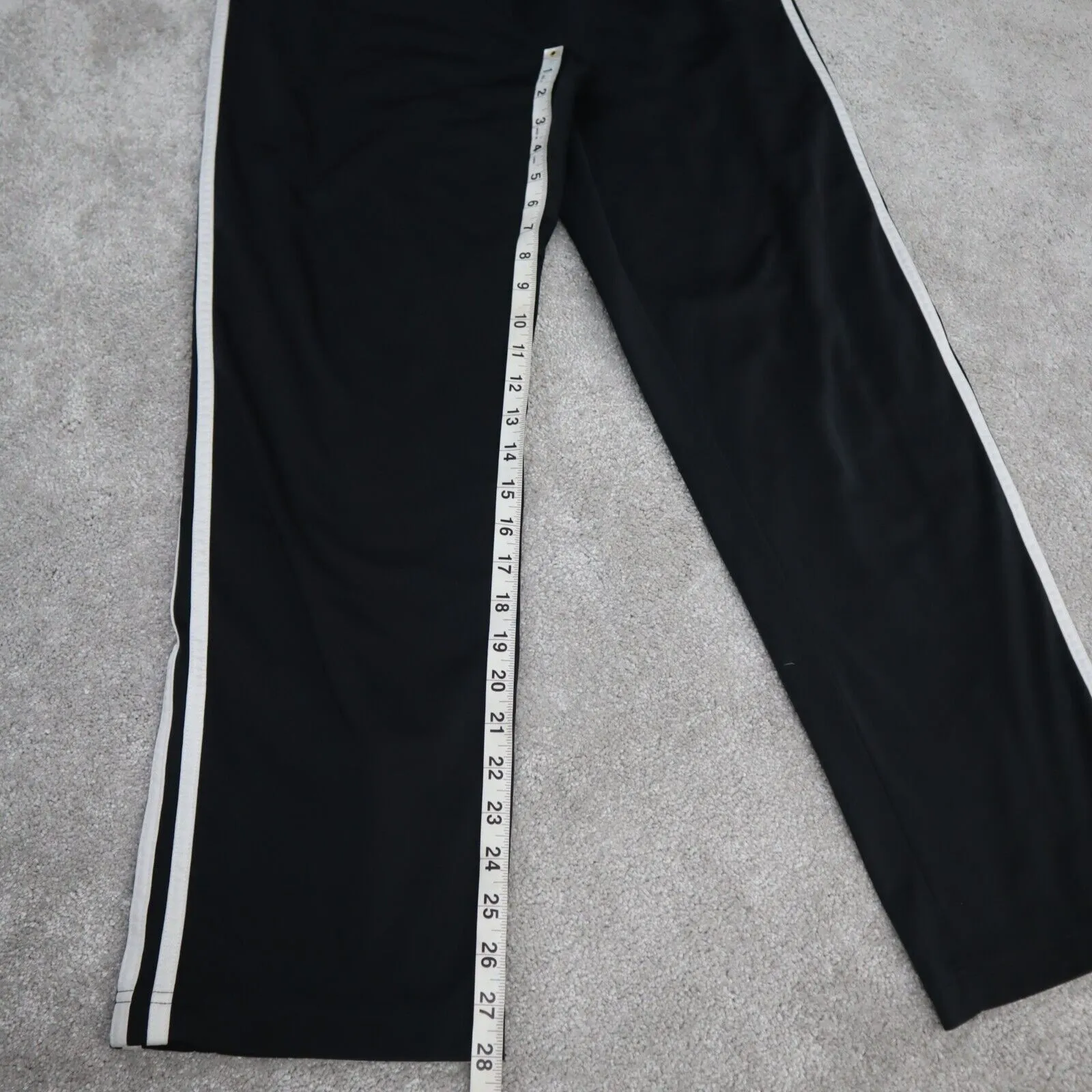 Adidas Track Pants Youth Boys Medium Black Jogging Pants Elastic Waist