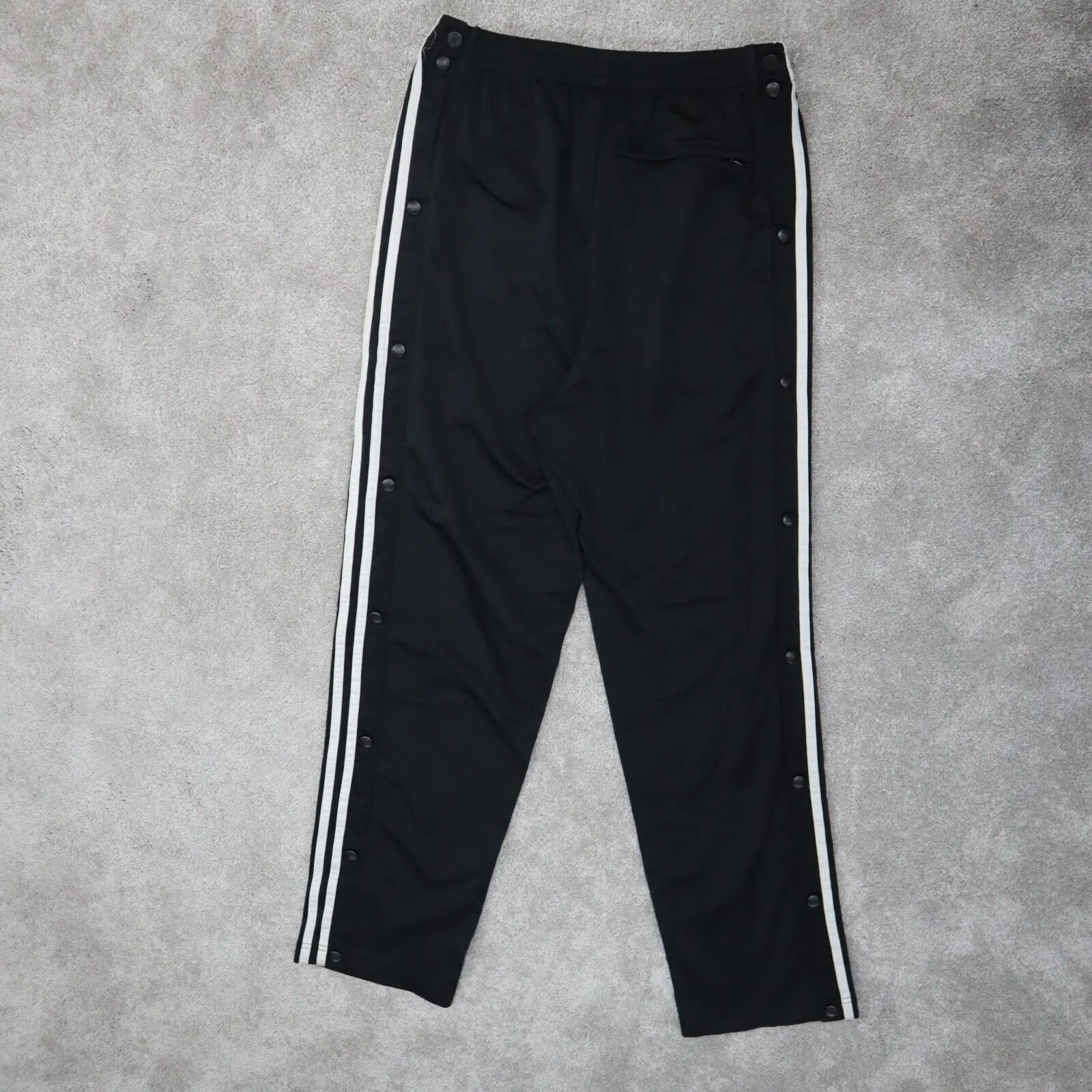 Adidas Track Pants Youth Boys Medium Black Jogging Pants Elastic Waist