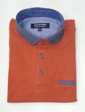 Advise Short Sleeve Polo Shirt 256 - Rust
