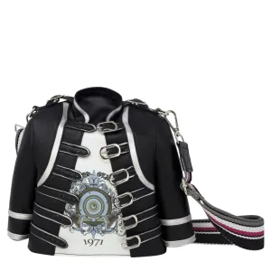Black Military-style tunic Inspired Rock n Roll Cross Body Bag