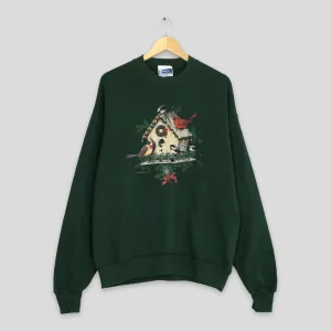 Cardinal Bird House Sweatshirt Large