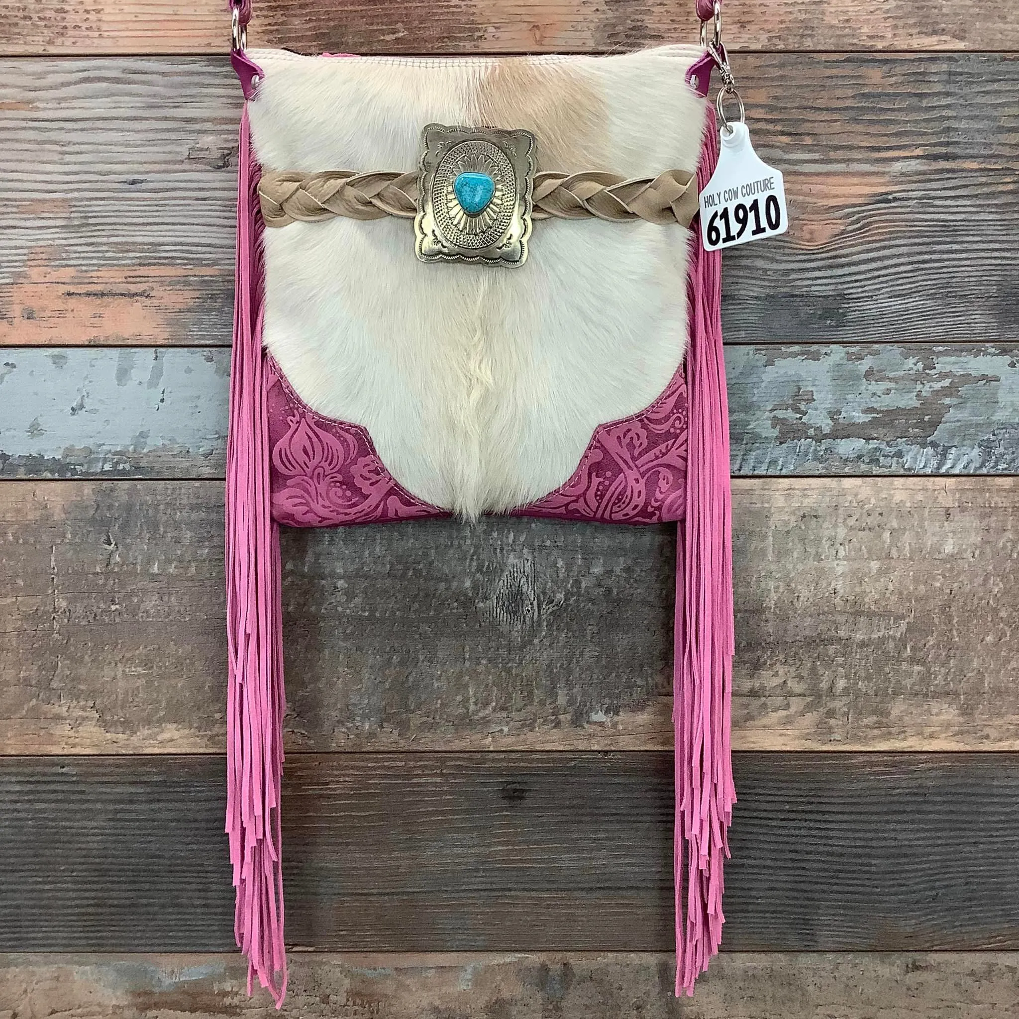 Crossbody With Authentic Turquoise Silver Concho #61910