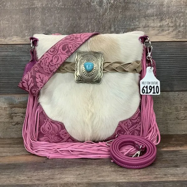 Crossbody With Authentic Turquoise Silver Concho #61910