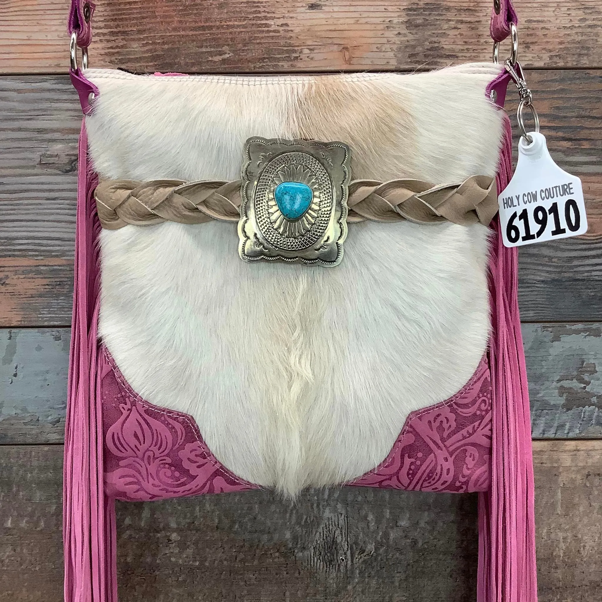 Crossbody With Authentic Turquoise Silver Concho #61910