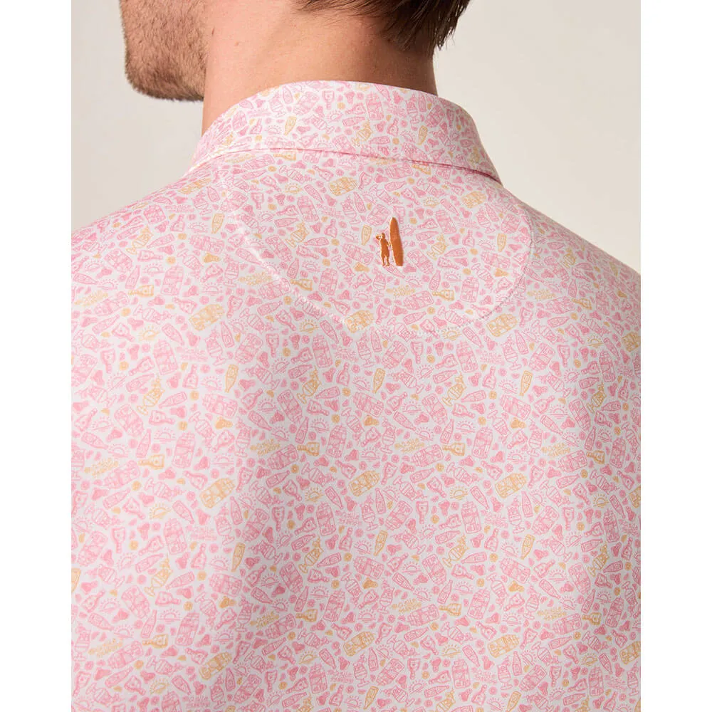 Johnnie-O Tequila Sunrise Featherweight Polo Shirt - Paloma