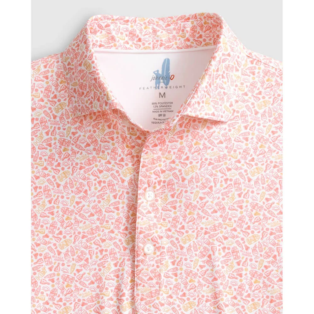 Johnnie-O Tequila Sunrise Featherweight Polo Shirt - Paloma