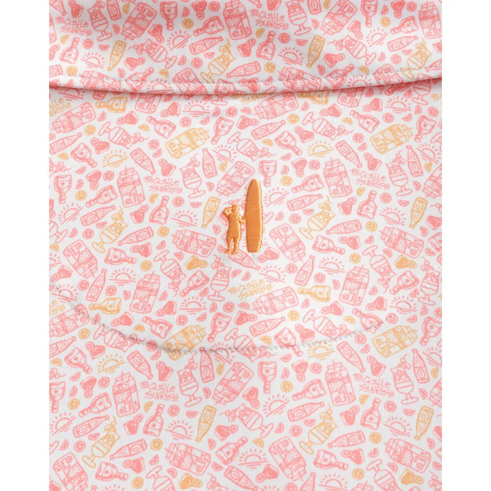 Johnnie-O Tequila Sunrise Featherweight Polo Shirt - Paloma