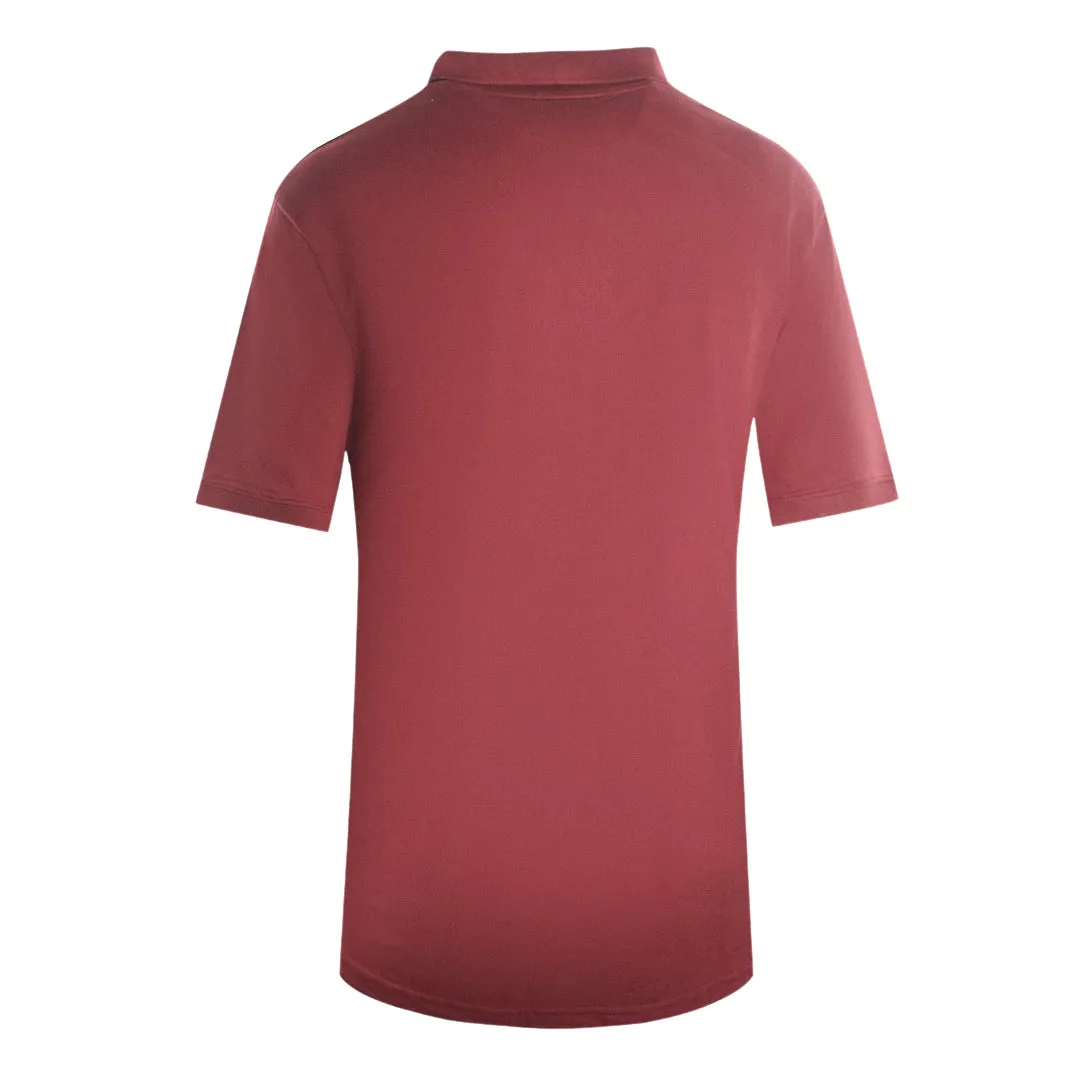 Lyle Scott Plain Embroidered Logo Fletcher Burgundy Polo Shirt