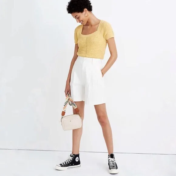 Madewell Pleated Mid-Length Shorts