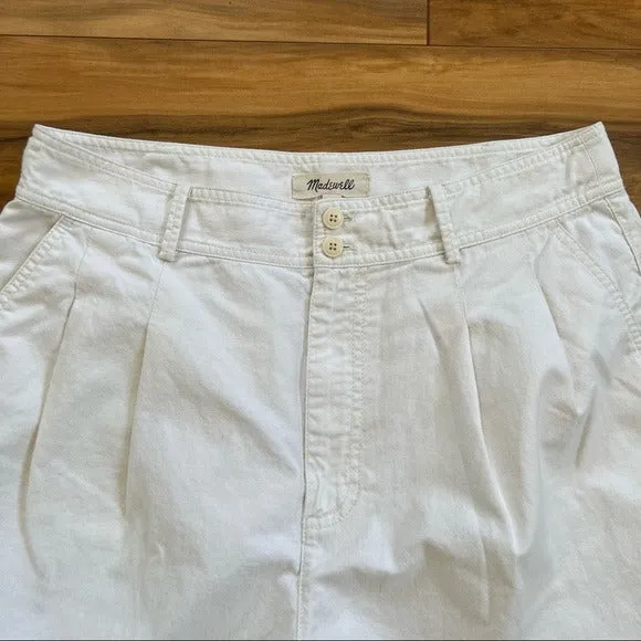 Madewell Pleated Mid-Length Shorts