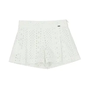 Mayoral Eyelet Shorts in White