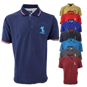 Mens Polo Shirt T-Shirt Top Tee Men Short Sleeve Tops Contrast Colours S M L XL XXL