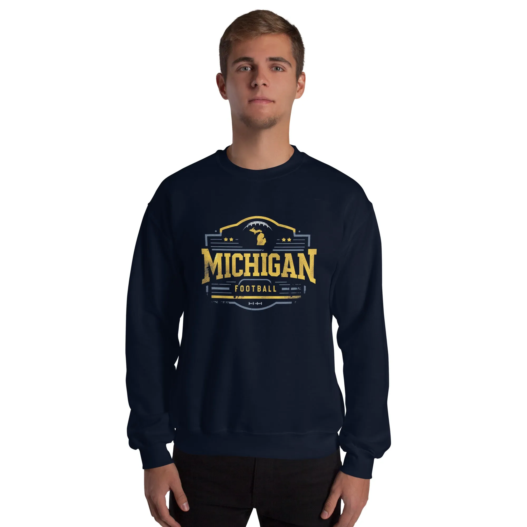 Michigan Football Vintage Retro Unisex Sweatshirt