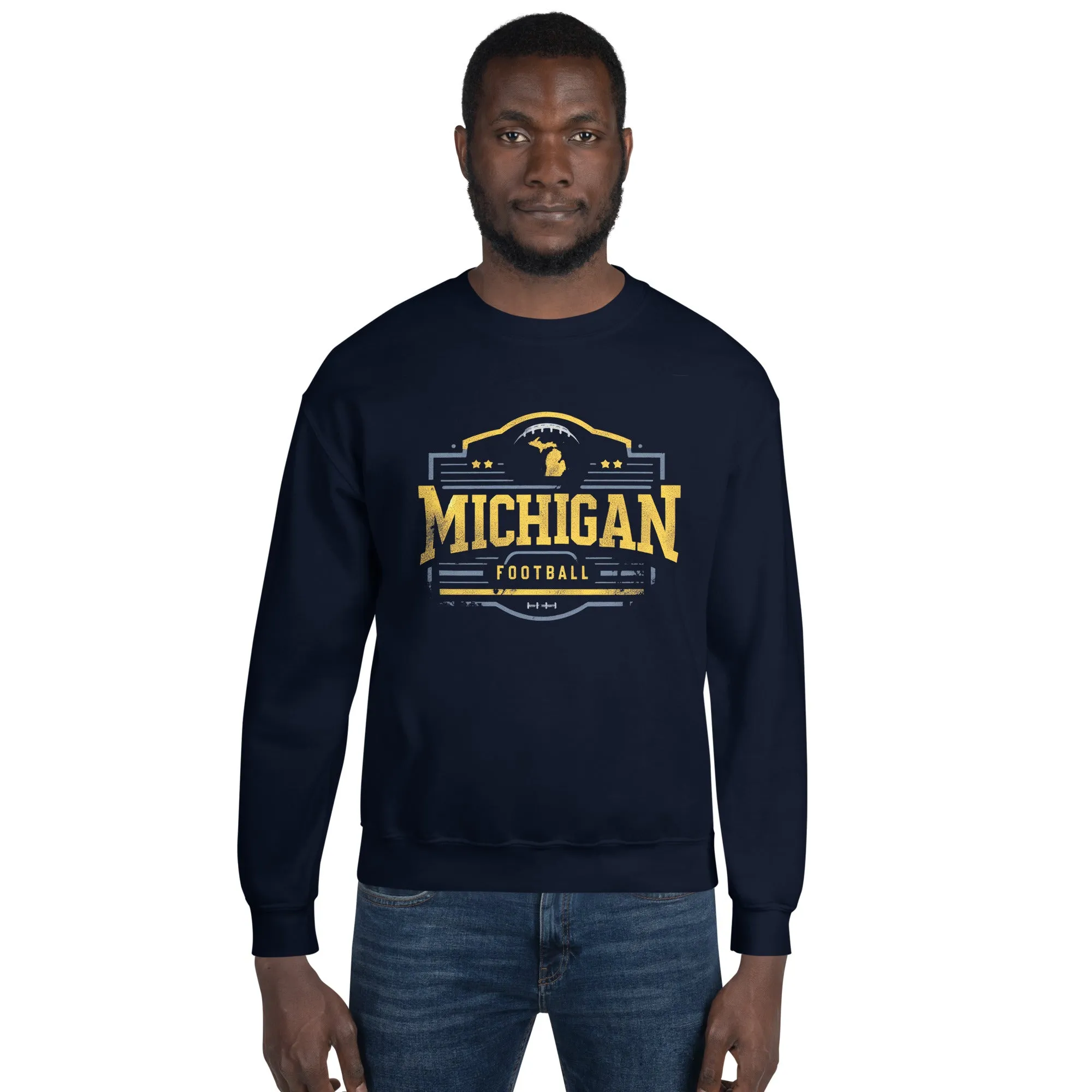 Michigan Football Vintage Retro Unisex Sweatshirt