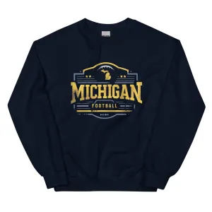 Michigan Football Vintage Retro Unisex Sweatshirt