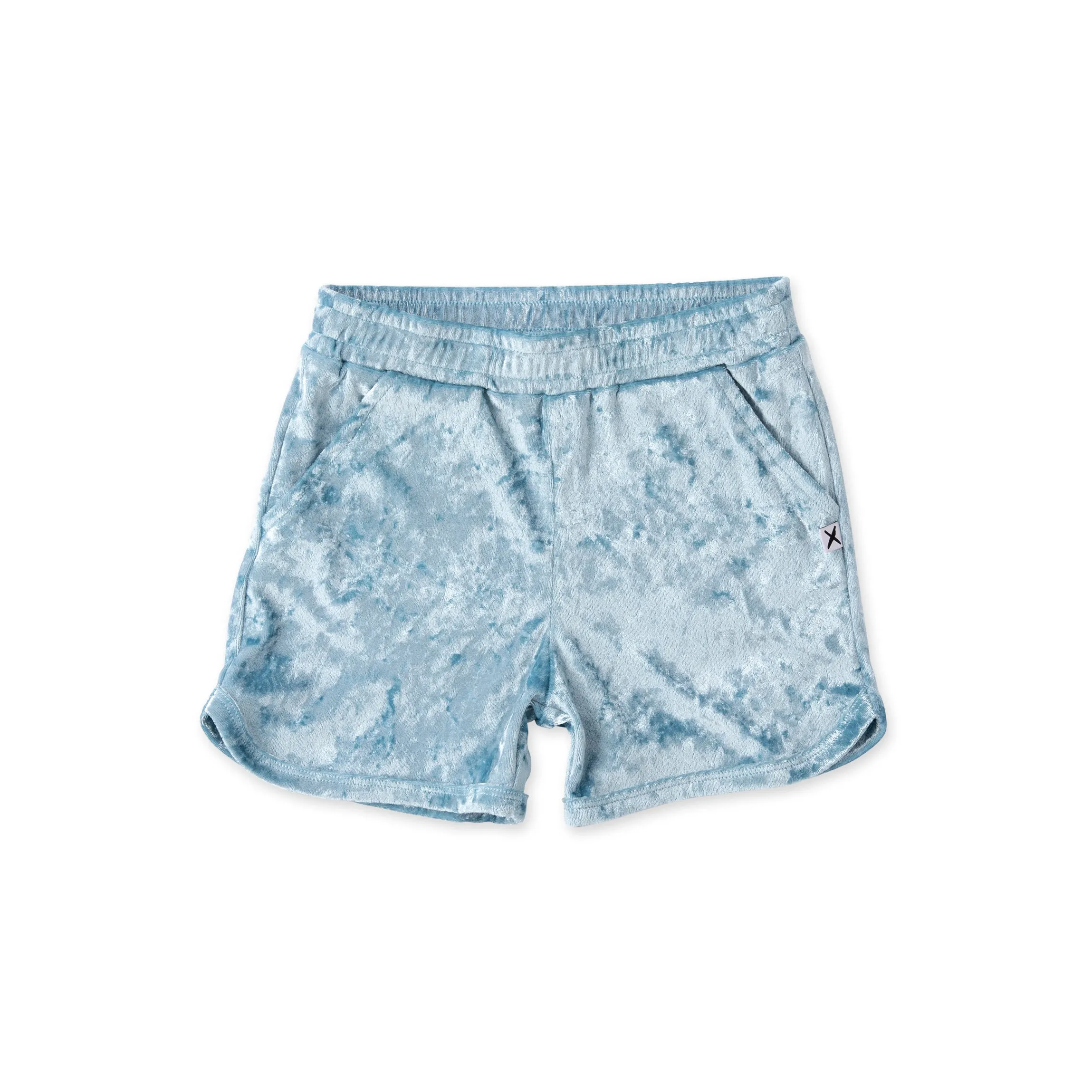 Minti Velvet Sport Short - Light Blue