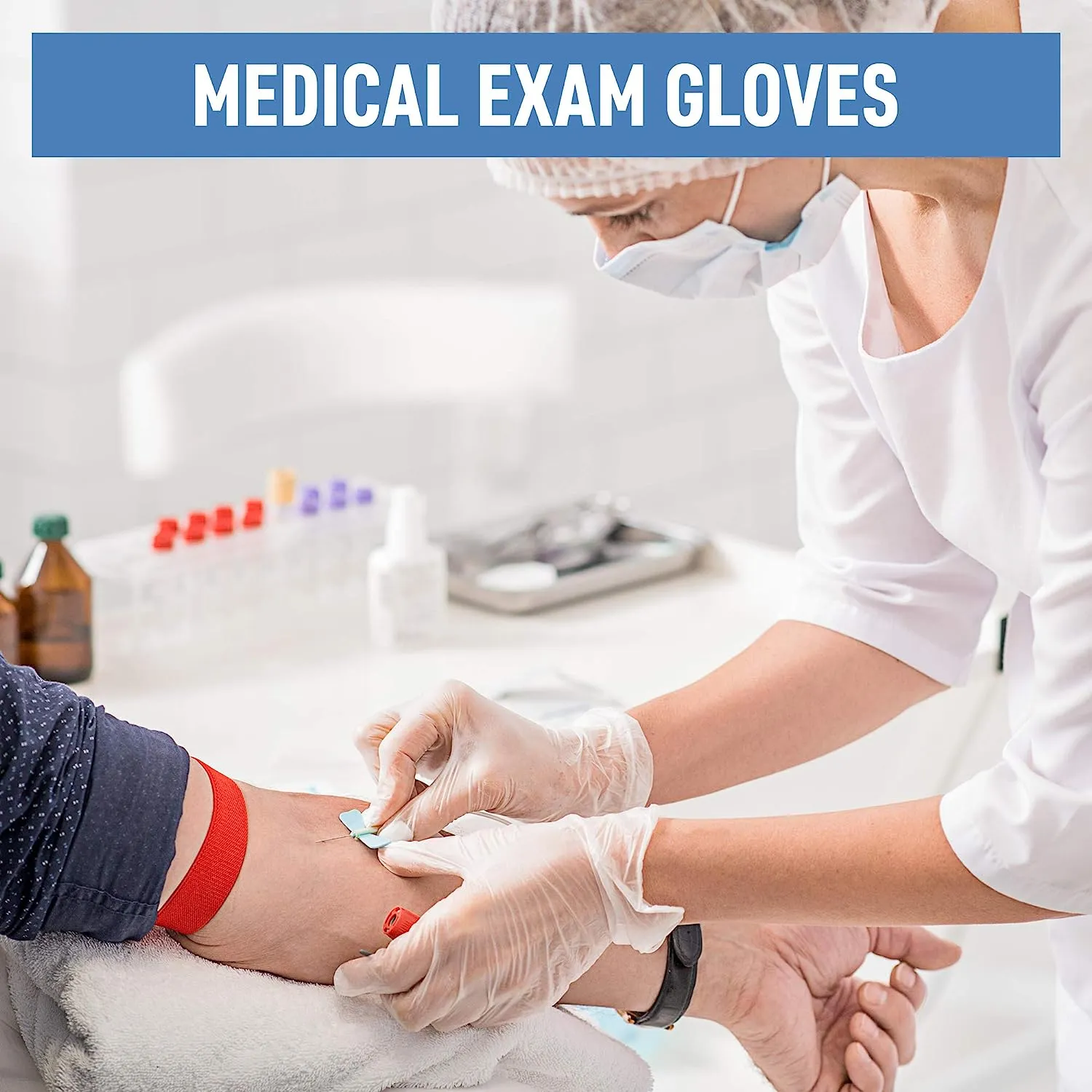 Powder Free Disposable Vinyl Gloves - Clear