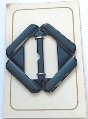 Shiny Black Vintage Deco 5.5cm Buckle