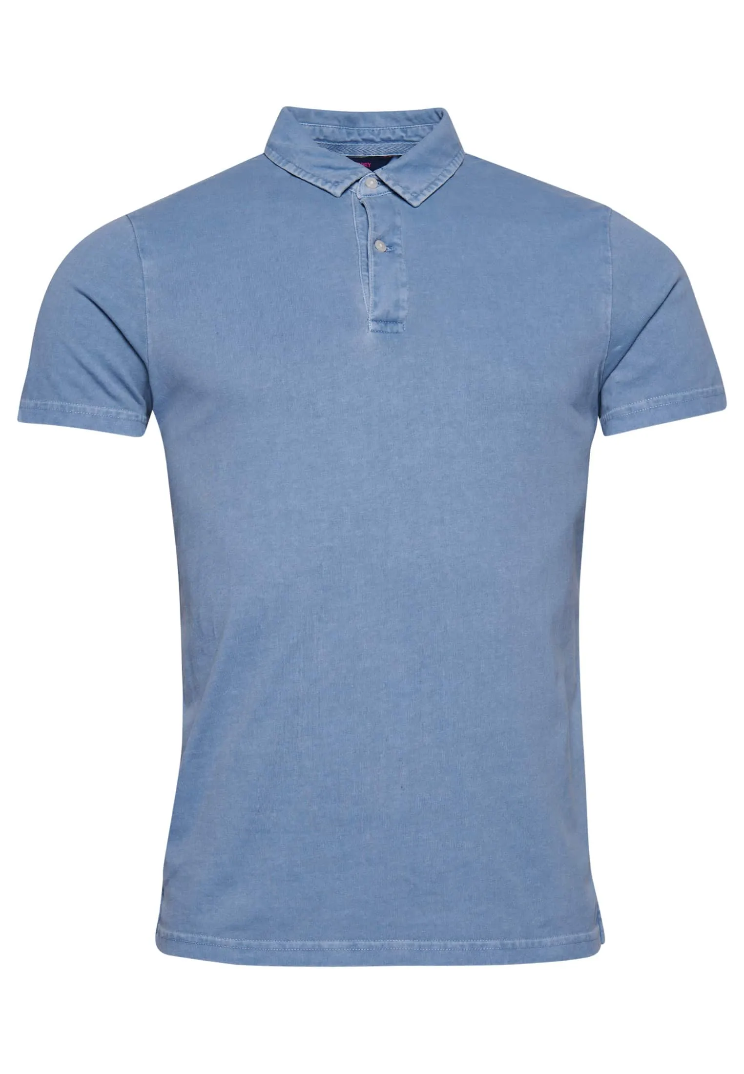 Superdry Studios Organic Cotton Jersey Polo Shirt - Allure Blue