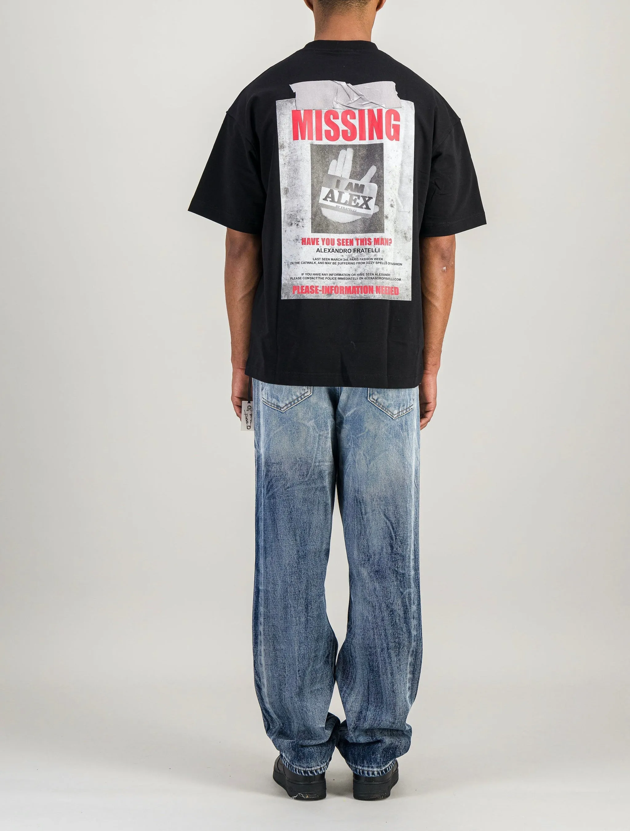 T-SHIRT MISSING NOIR