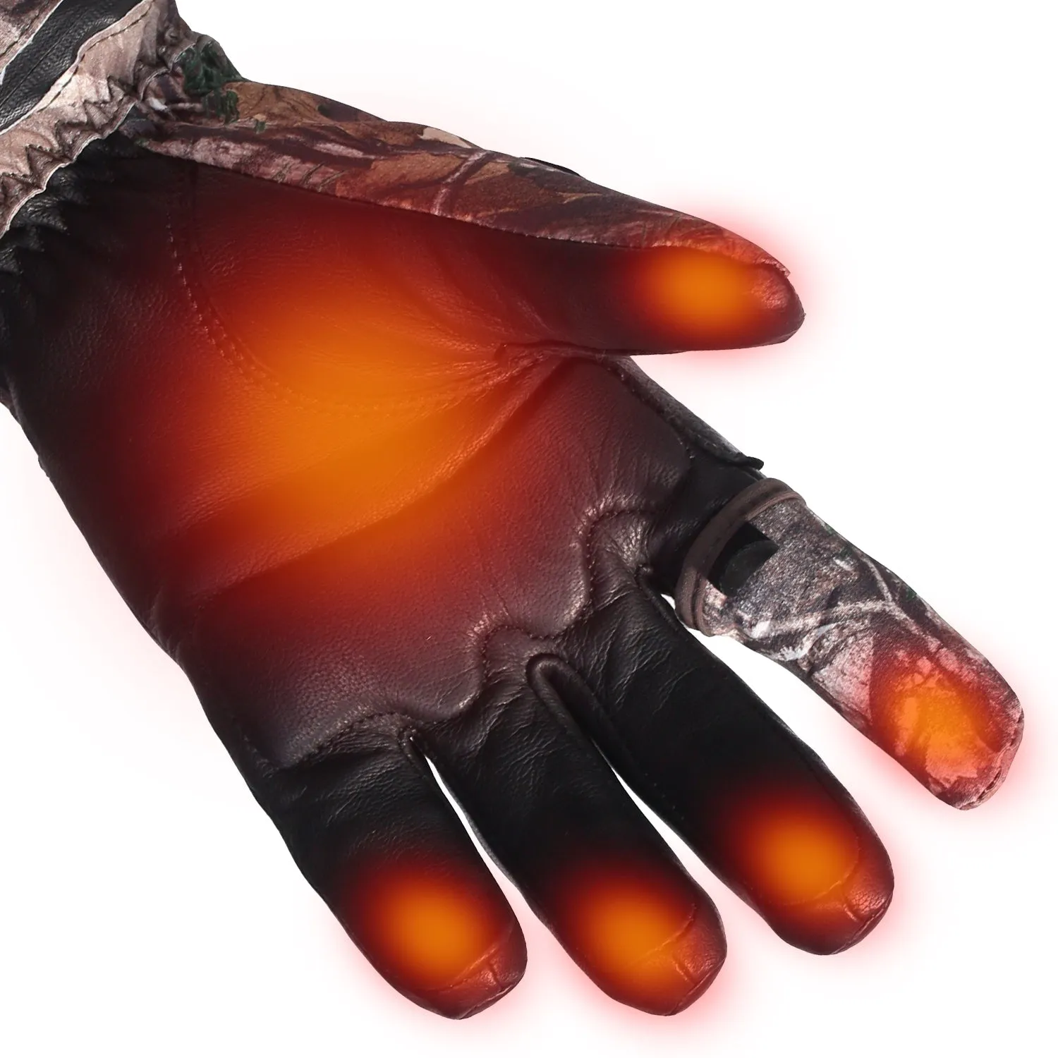 Touchscreen Gloves - Heated Camouflage for Outdoor Enthusiasts