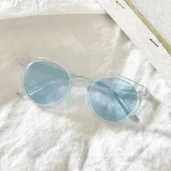 Unisex sunglasses round frame  Glass