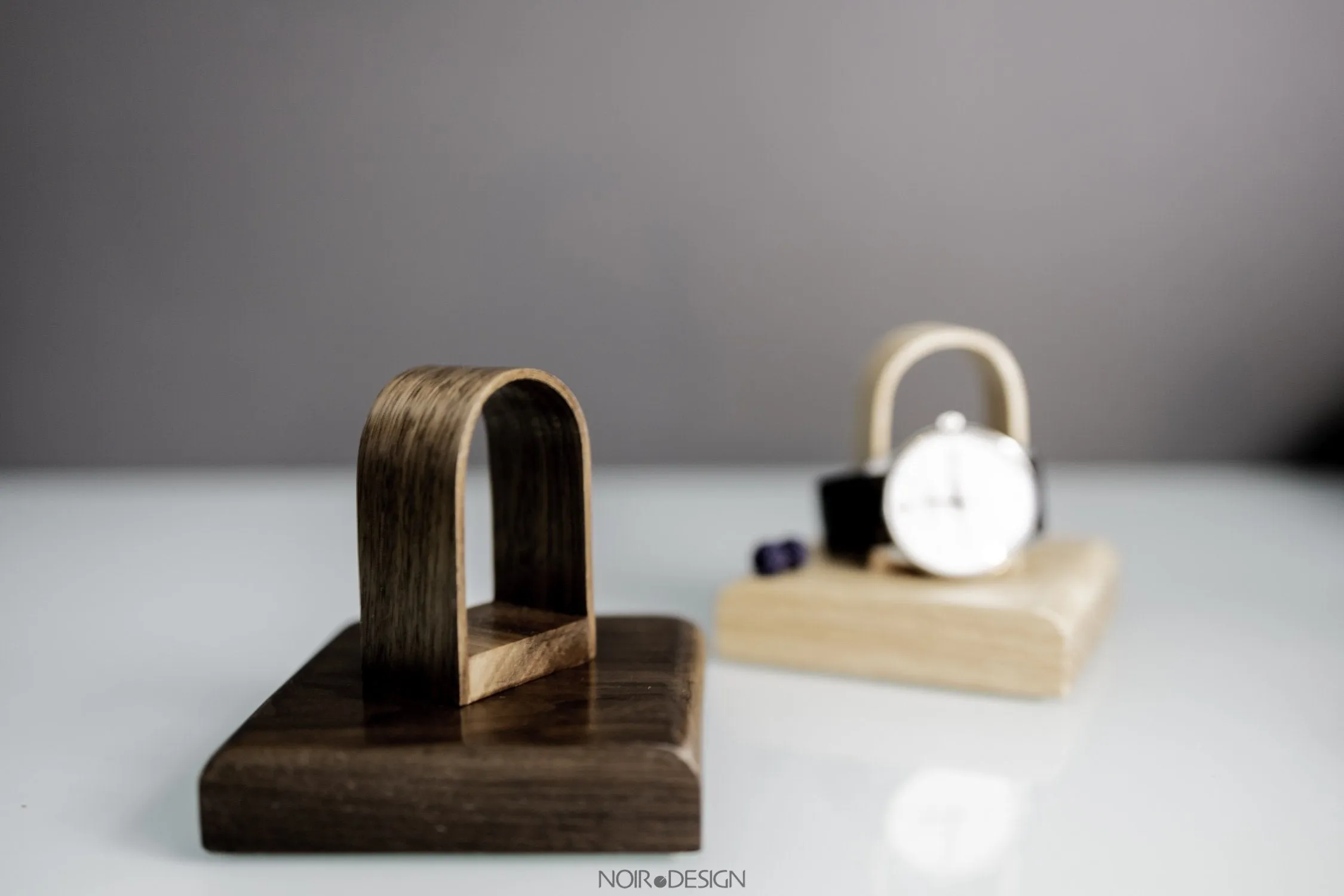 Watch Stand Display Holds 1 - Walnut