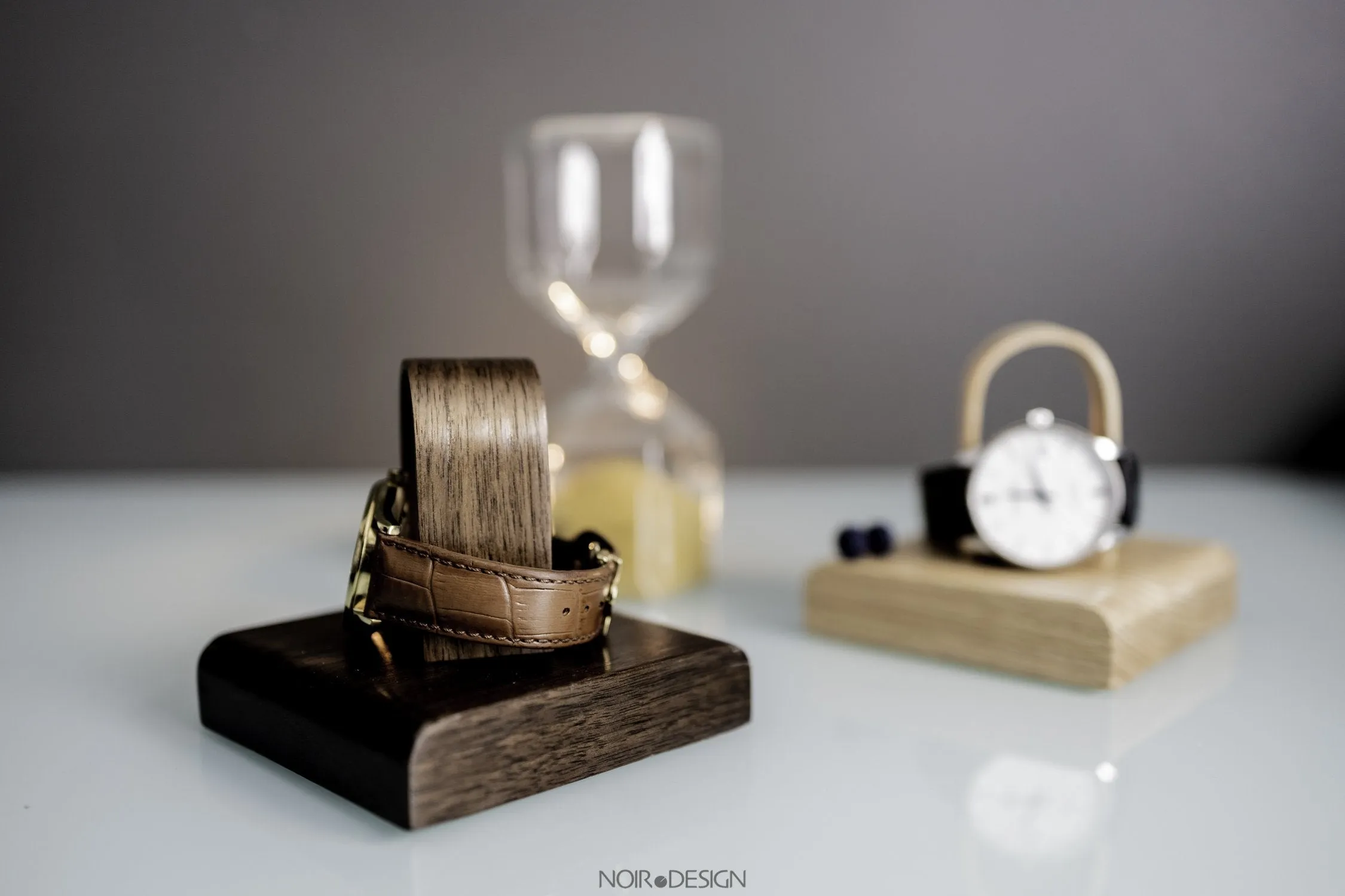 Watch Stand Display Holds 1 - Walnut